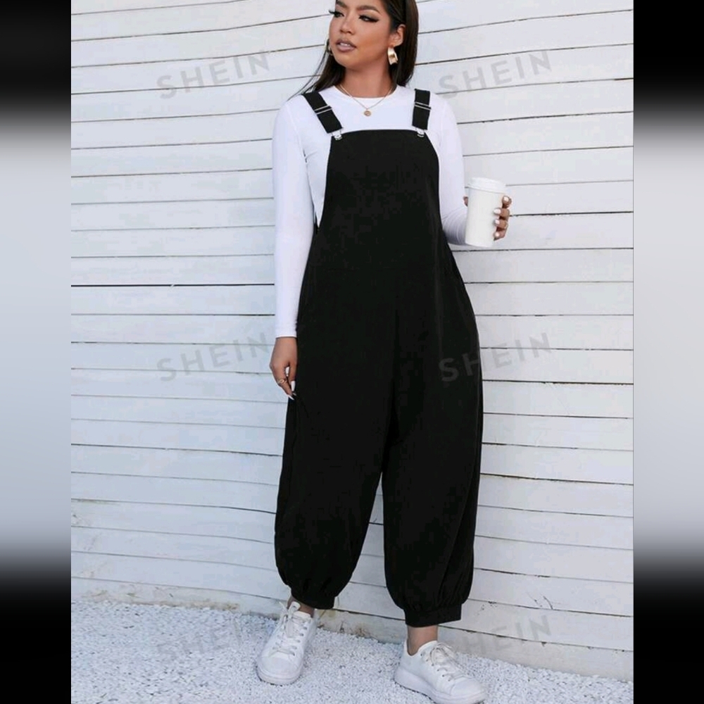 NWT Shein black overalls